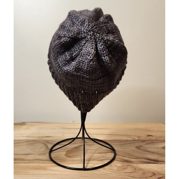 HANDMADE Rib Knit Gray Gradient Beanie Toboggan Hat Cap Unisex Women's Men's - Picture 6 of 11